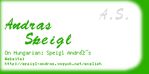 andras speigl business card